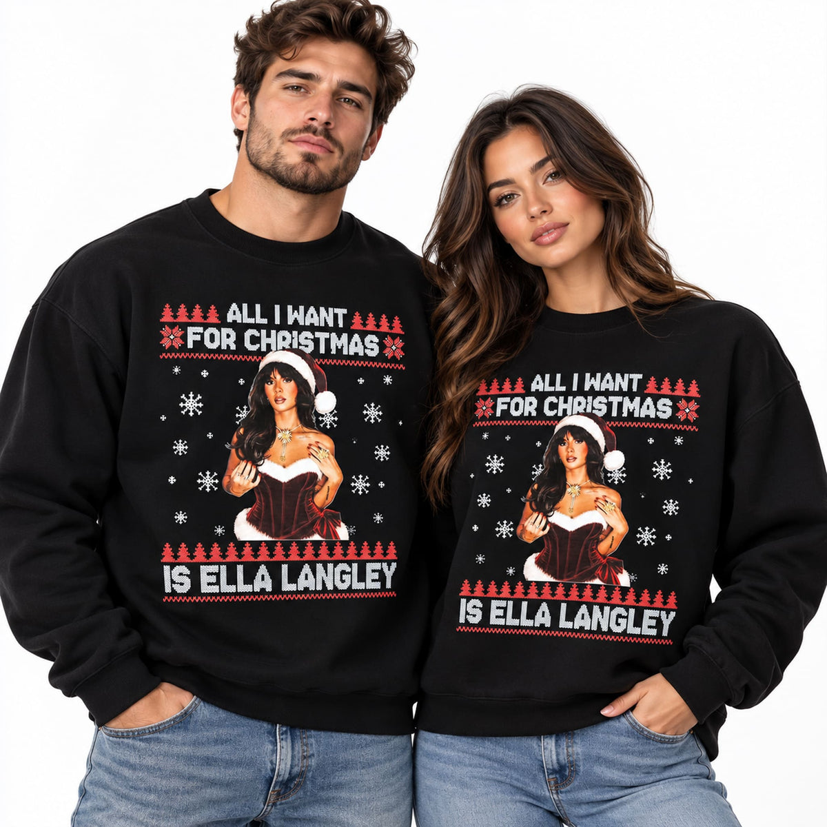 All I Want For Christmas Is Ella Langley Sweatshirt Ella Langley Clothing Gifts For Music Lover - Foxy23shop