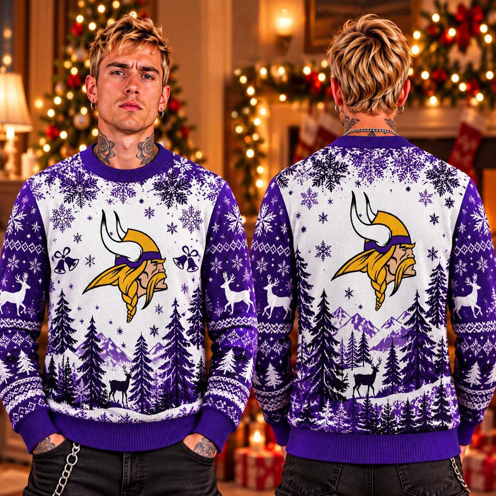 Minnesota Vikings NFL 2026 Football Ugly Christmas Sweater Christmas Gifts For Skol Nation - Foxy23shop