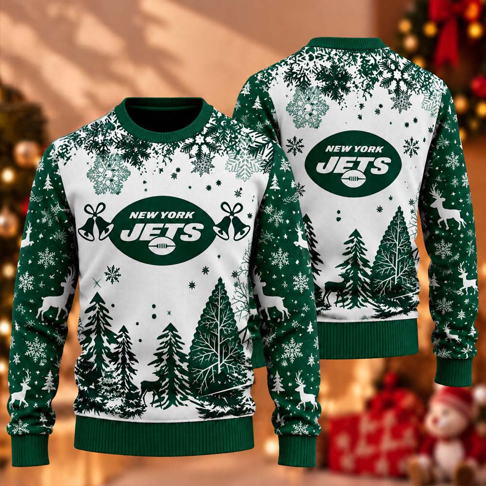 New York Jets NFL 2026 Football Ugly Christmas Sweater Xmas Gifts For Jets Fans - Foxy23shop