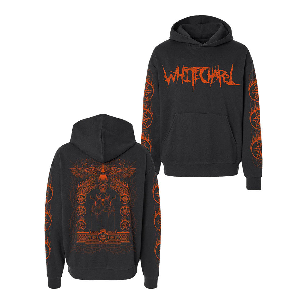 Whitechapel Merch Flaming Cult Hoodie Best Whitechapel Apparel Gifts For Fan - Foxy23shop