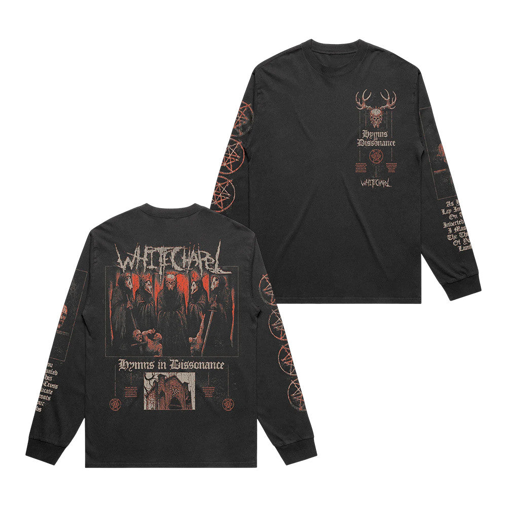 Whitechapel Merch Inverted Cross Long Sleeve Shirt Whitechapel Apparel Fan Gifts - Foxy23shop