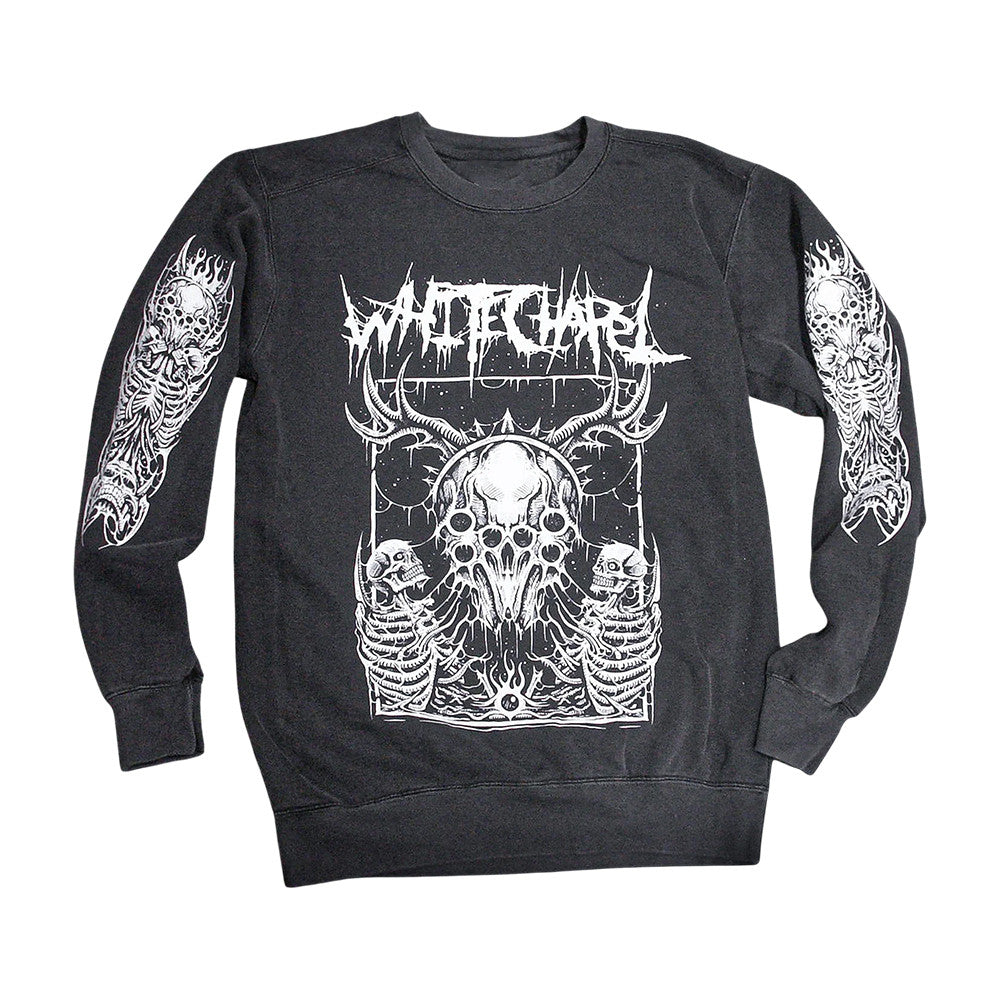 Whitechapel Merch Skulls Pepper Crewneck Sweatshirt Presents For Whitechapel Fans - Foxy23shop