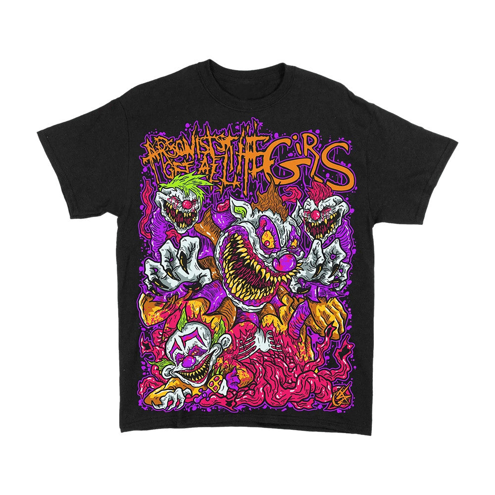 Agatg Store Merch Killer Klowns Black T-Shirt Presents Ideas For Deathcore Fans - Foxy23shop