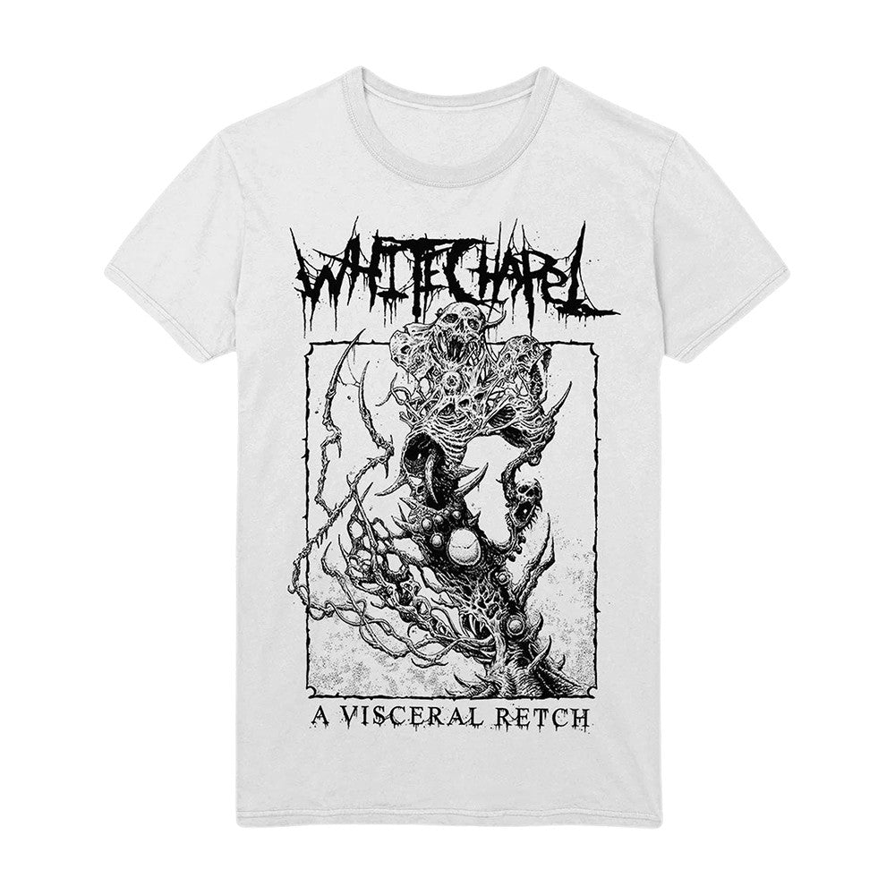 Whitechapel Merch A Visceral Retch White T-Shirt Present Ideas For Whitechapel Music Lovers - Foxy23shop