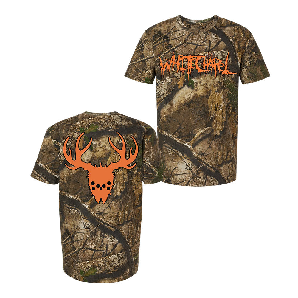 Whitechapel Merch Hunted Realtree Camo T-Shirt Presents For Whitechapel Fans - Foxy23shop