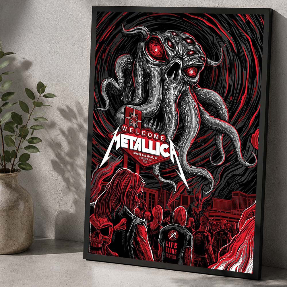 Metallica Sphere Night 1 Of 24 Event Poster Metallica Concert Poster Best Gifts For Music Lover - Foxy23shop