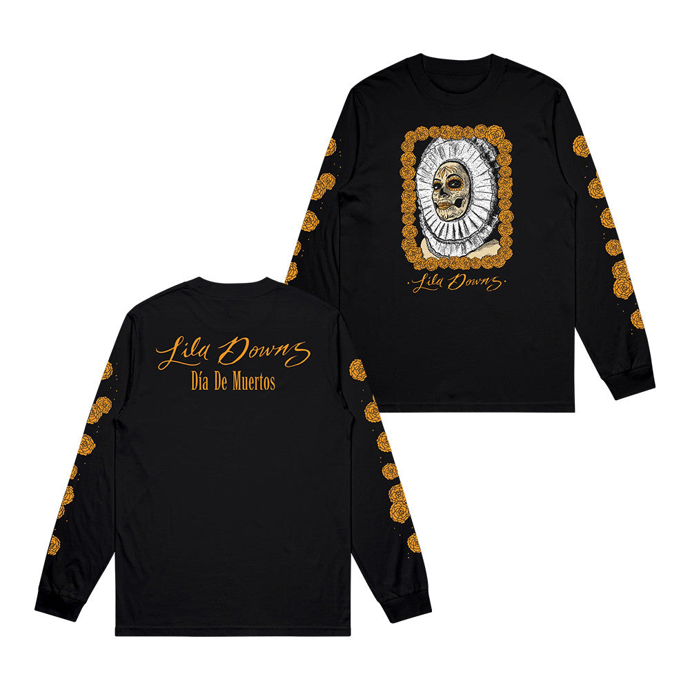 Lila Downs Dia De Los Muertos Long Sleeve Shirt Lila Downs Apparel Great Gifts For Fans - Foxy23shop