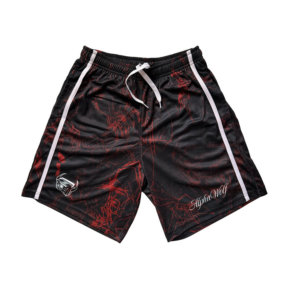 Alpha Wolf Devil Boombox Shorts Alpha Wolf Clothing Presents For Fans - Foxy23shop