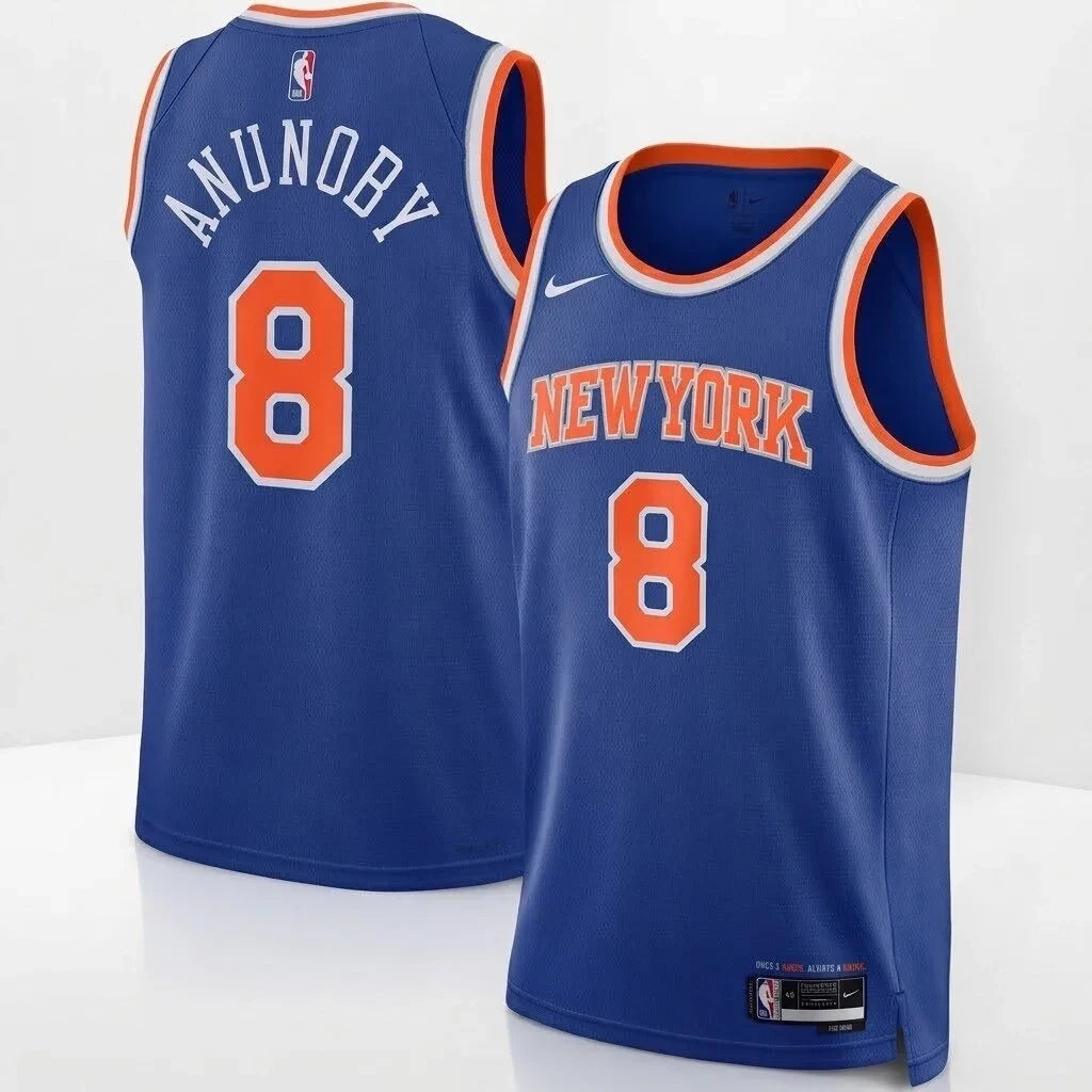 Anne Hathaway New York Knicks Swingman Number 8 Jersey New York Knicks Merch Fan Gear - Foxy23shop