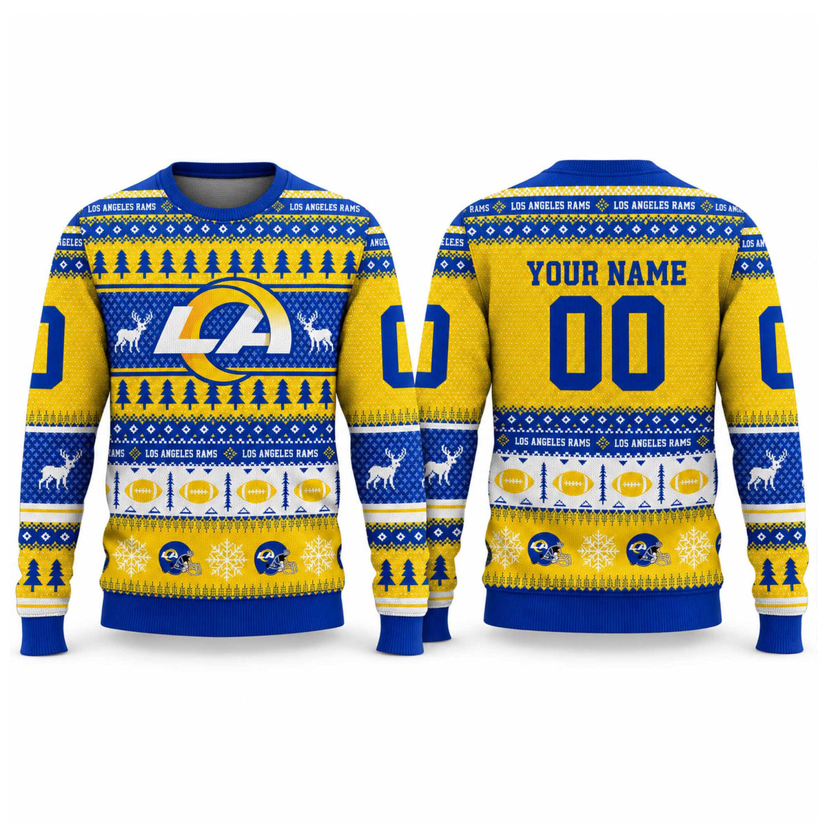 Custom Los Angeles Rams 2026 NFL Ugly Christmas Sweater Xmas Gifts For Ramily - Foxy23shop