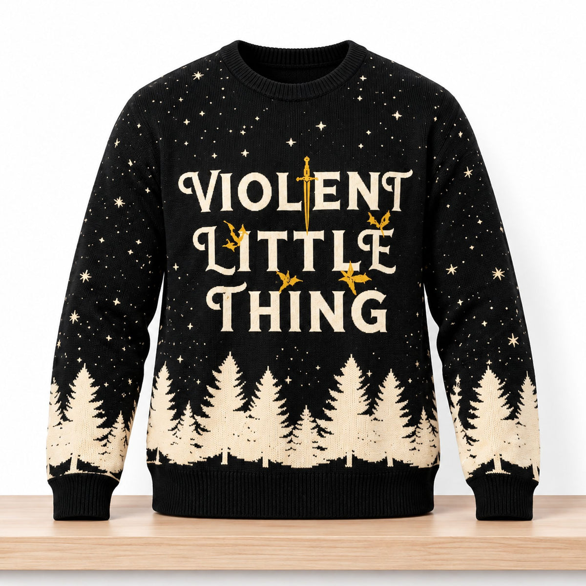 Violent Little Thing Christmas 2026 Ugly Sweater Winter Apparel Xmas Gifts For BFF - Foxy23shop