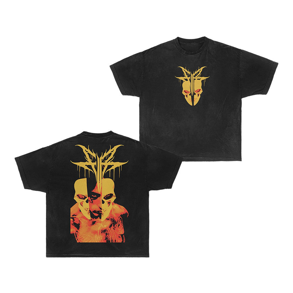 Falling In Reverse Merch Yellow Skull T-Shirt Gifts For Rock Enthusiasts - Foxy23shop