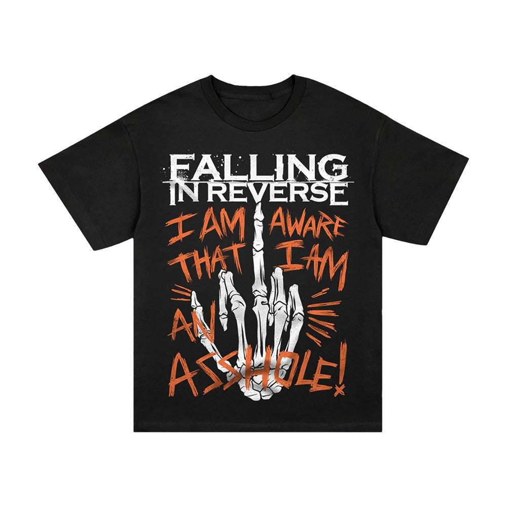 Falling In Reverse Merch Asshole T-Shirt Falling In Reverse Apparel Rock Fan Gifts - Foxy23shop