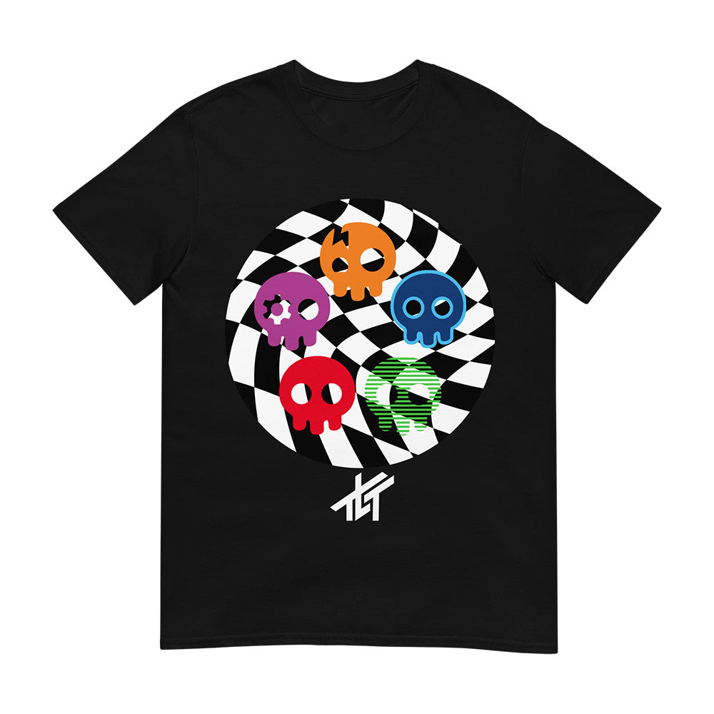 The Living Tombstone Merch Checkered Tombsonas Black T-Shirt Gifts Idea For Rock Lover - Foxy23shop