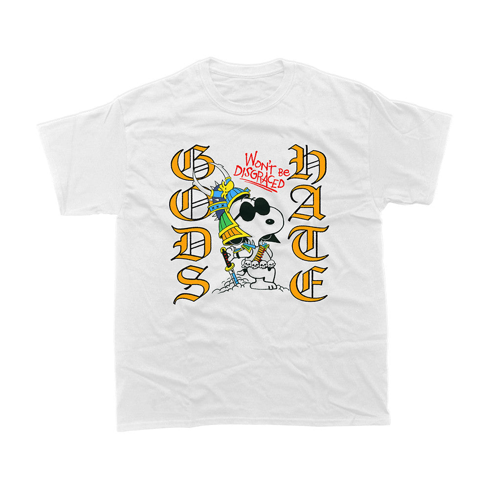 Closed Casket Activities Store Merch Gods Hate Samurai Joe Cool White Shirt Gifts For Fan - Foxy23shop