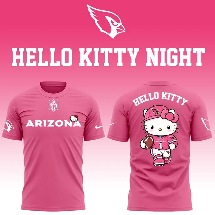 Arizona Cardinals Hello Kitty 2026 T-Shirt Arizona Cardinals Merch Unique Gifts For Fans - Foxy23shop