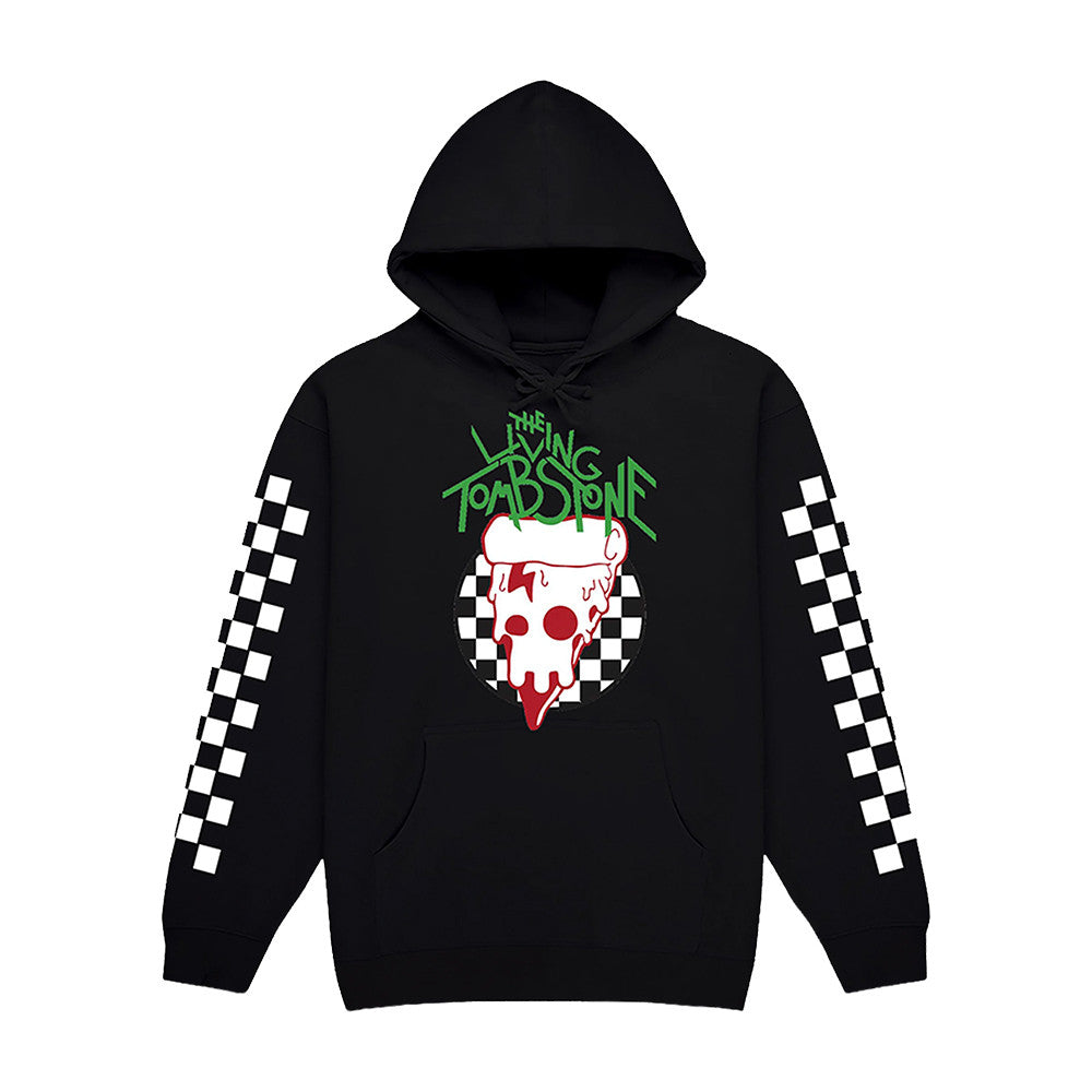 The Living Tombstone Merch Pizza Logo Black Hoodie Cool Gifts For Brother - Foxy23shop