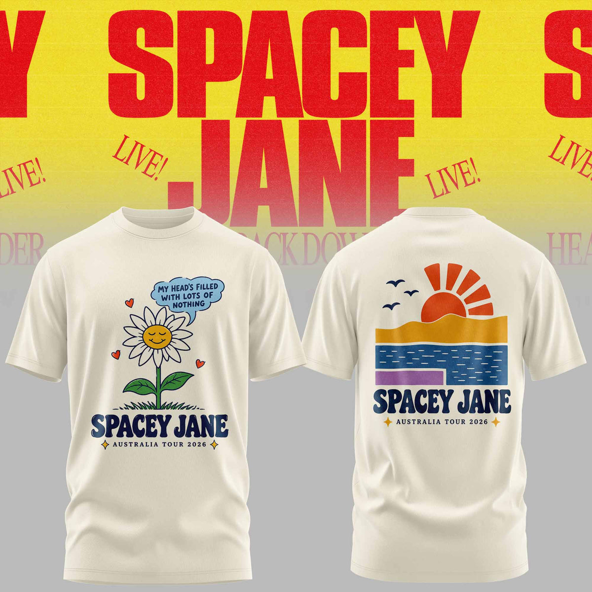 Spacey Jane Merch Heading Back Down Under Australian Tour Shirt Gift Idea For Fans - Foxy23shop
