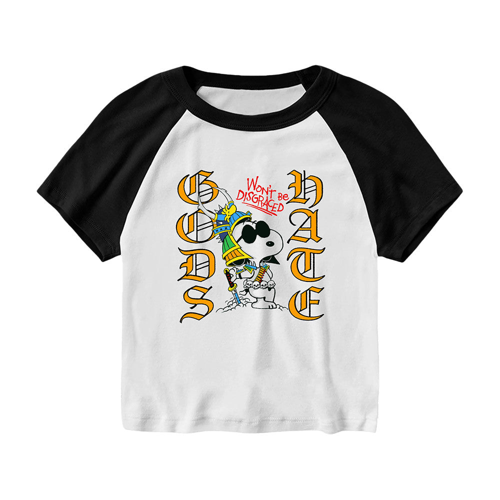 Closed Casket Activities Store Merch Gods Hate Samurai Joe Cool Cropped Shirt Gifts For Punk Lover - Foxy23shop