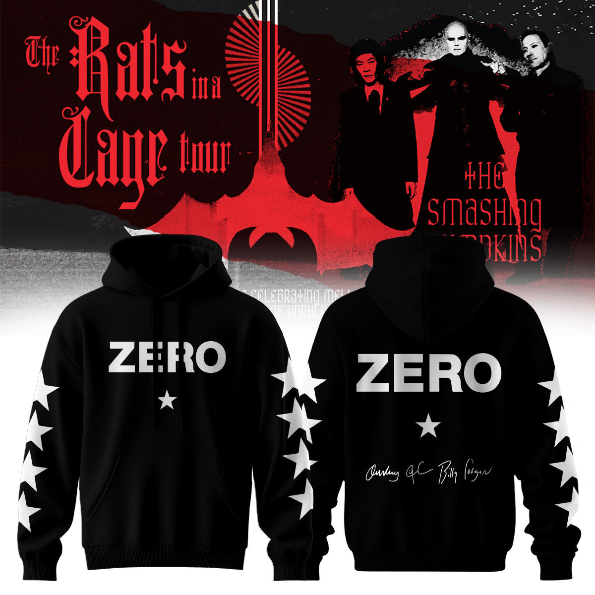 The Smashing Pumpkins Merch The Rats In A Cage Tour Hoodie Unique Gifts For Rock Fans - Foxy23shop
