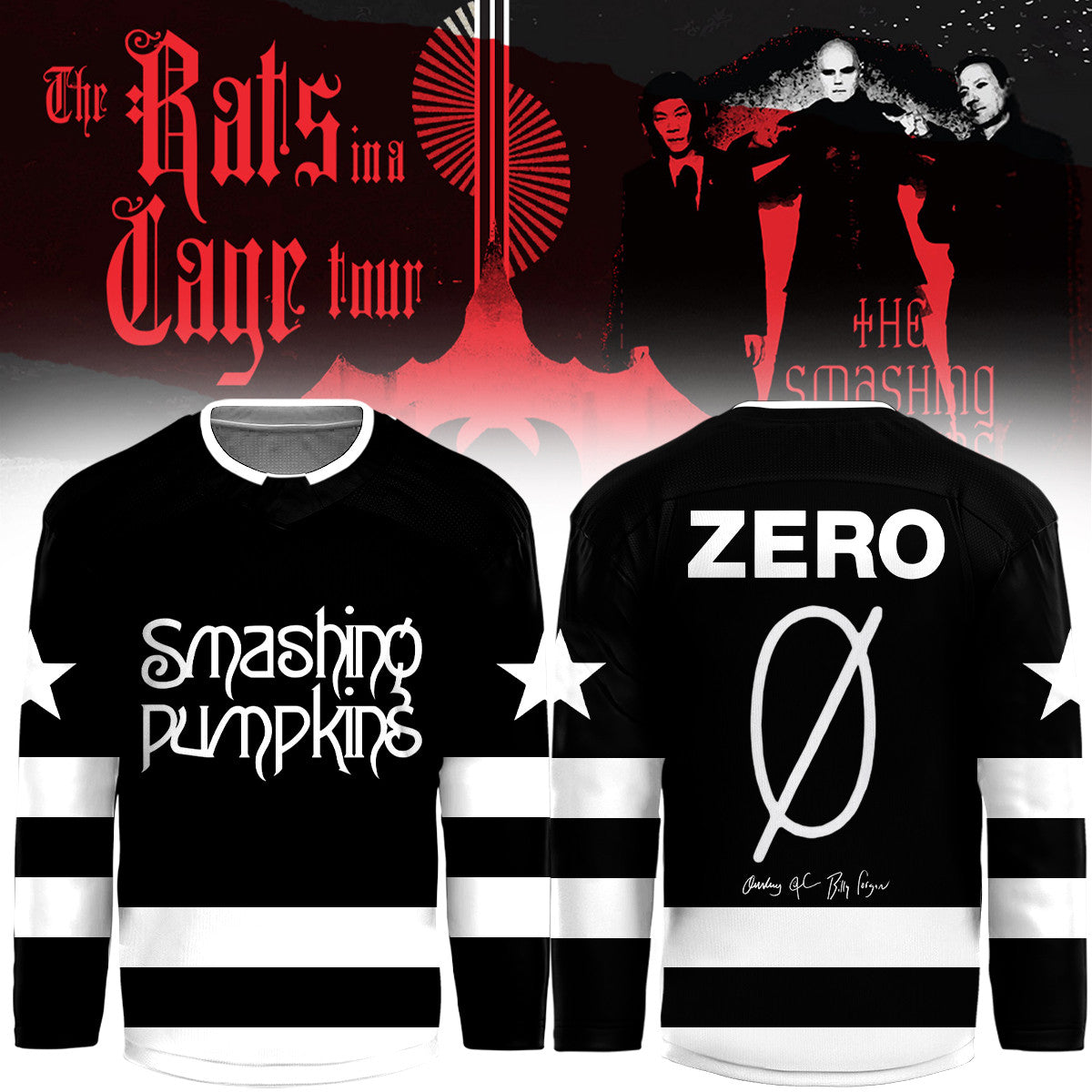 The Smashing Pumpkins Merch The Rats In A Cage Tour Jersey Presents For Fans - Foxy23shop