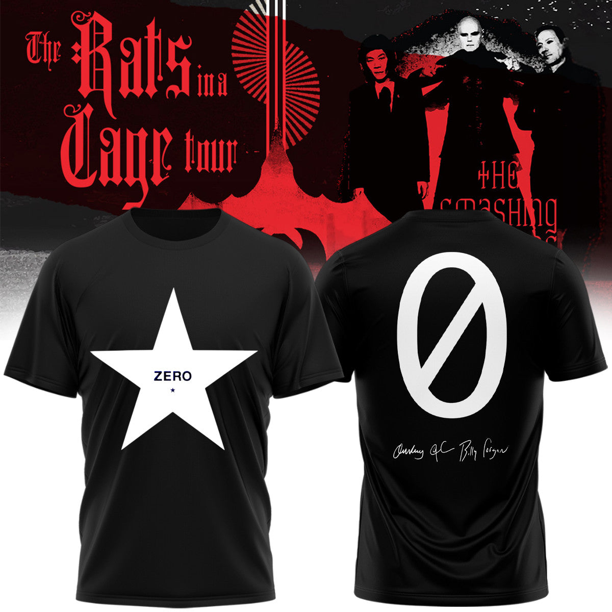 The Smashing Pumpkins Merch The Rats In A Cage Tour T-Shirt Gifts For Rock Enthusiasts - Foxy23shop