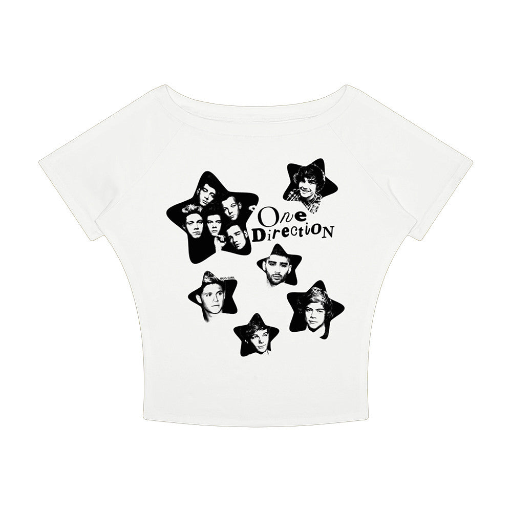 Bug Girl Merch One Direction White Baby Tee Presents For Music Lovers - Foxy23shop