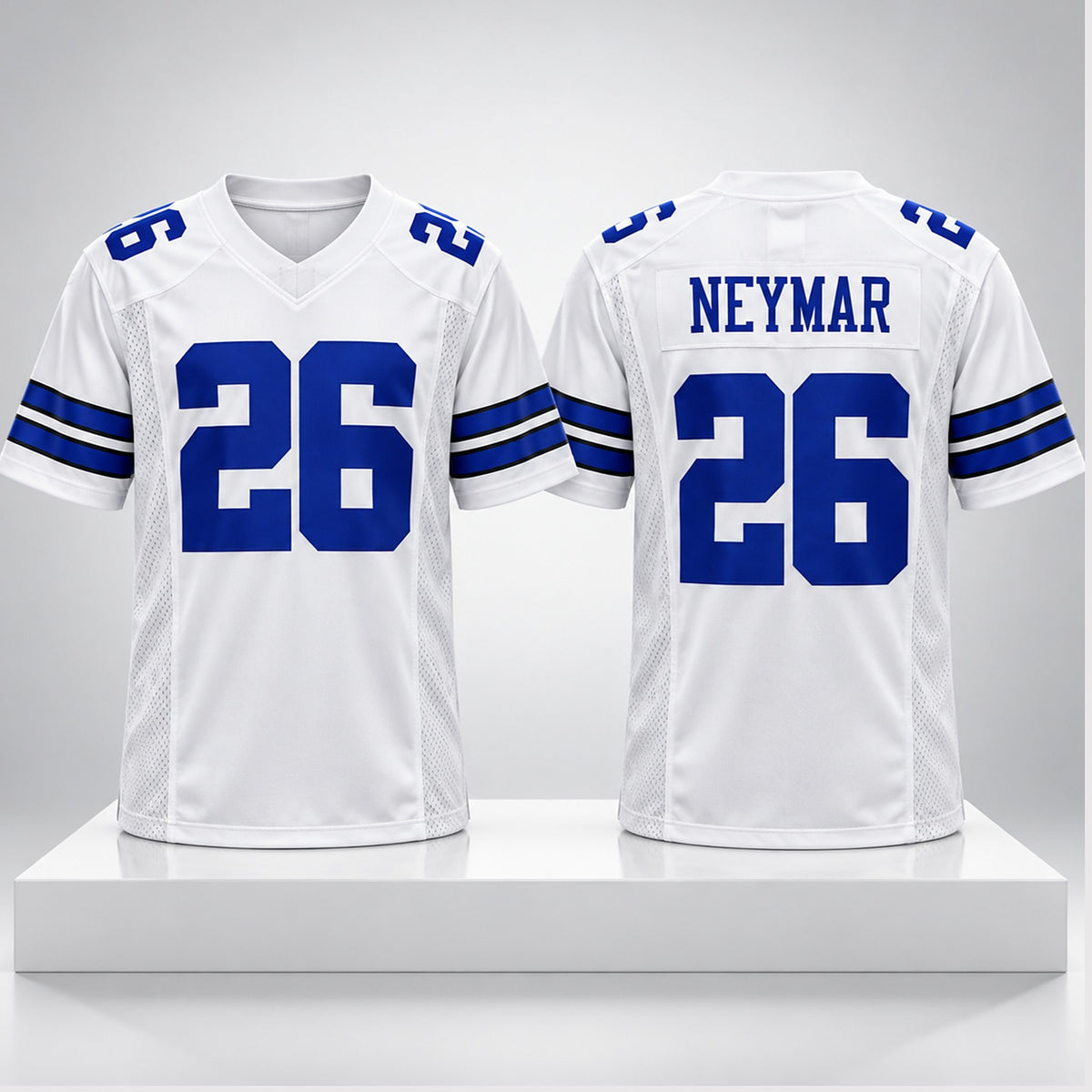 Dallas Cowboys Neymar 26 Football Jersey Dallas Cowboys Clothing Neymar Jr Lover Gifts - Foxy23shop