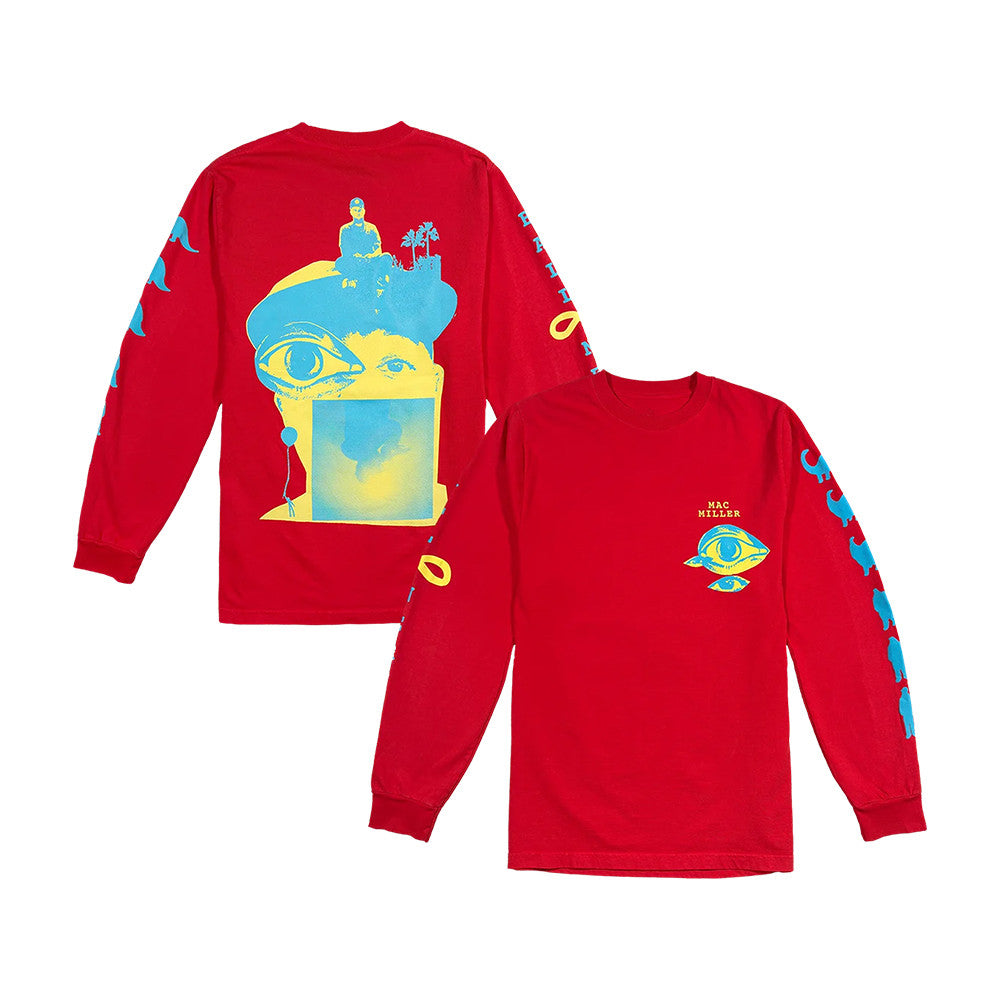 Mac Miller Store Merch Balloonerism Eye Long Sleeve Shirt Presents For Mac Miller Lover - Foxy23shop