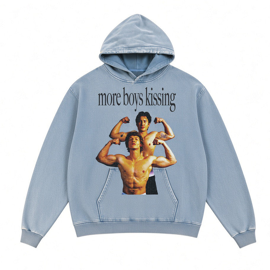 Bug Girl Merch Boys Kiss Distressed Hoodie Unique Presents For Boy Love Fans - Foxy23shop