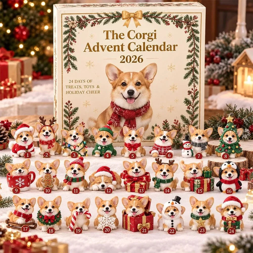The Corgi Advent Calendar 2026 24 Days Christmas Countdown Christmas Gifts For Corgi Lover - Foxy23shop