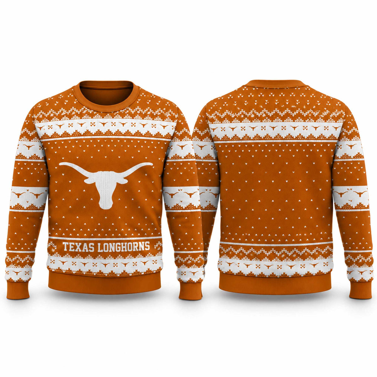 Texas Longhorns 2026 Ugly Christmas Sweater Texas Longhorns Merch Football Fan Gifts - Foxy23shop