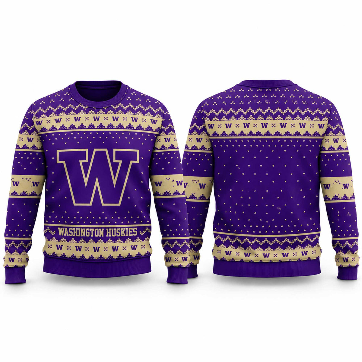 Washington Huskies Ugly Christmas Sweater Washington Huskies Merch Xmas Gift For Fan - Foxy23shop