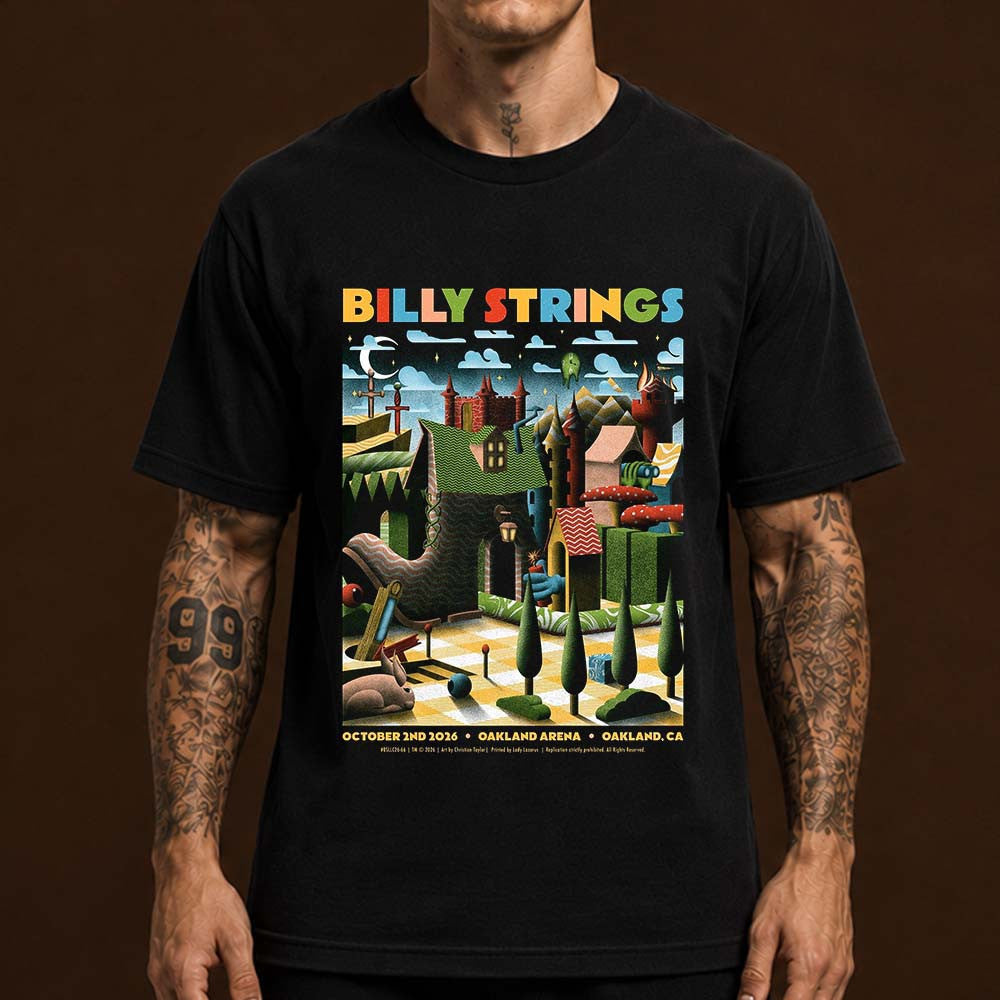 Billy Strings Oakland CA 2026 Event Poster T-Shirt Billy Strings Clothes Presents For Fans - Foxy23shop