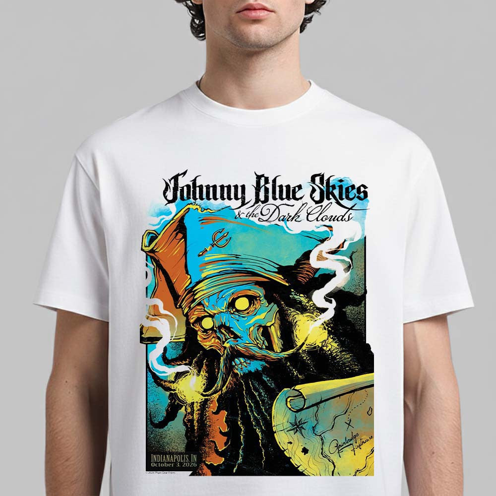 Johnny Blue Skies And The Dark Clouds Indianapolis IN 2026 Event Poster T-Shirt Johnny Blue Skies Clothes - Foxy23shop