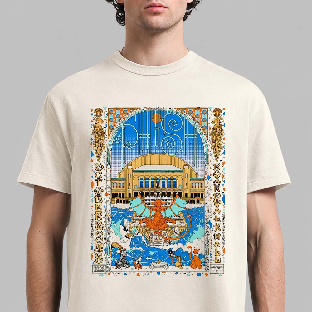 Phish Dry Goods Atlantic City NJ 2026 Poster T-Shirt Best Gifts For Music Lover - Foxy23shop