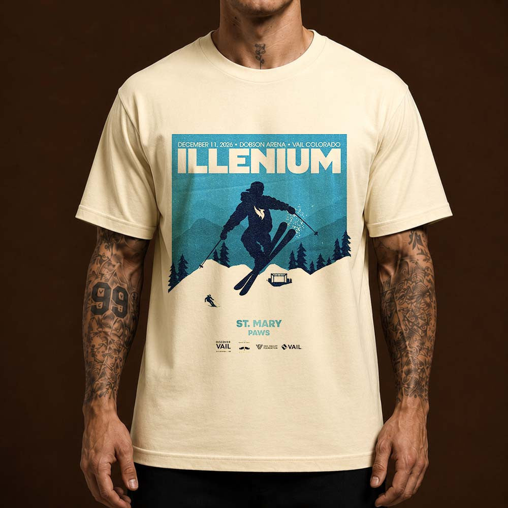 Illenium Vail Colorado 2026 Event Poster T-Shirt Illenium Clothing Music Lover Gifts - Foxy23shop
