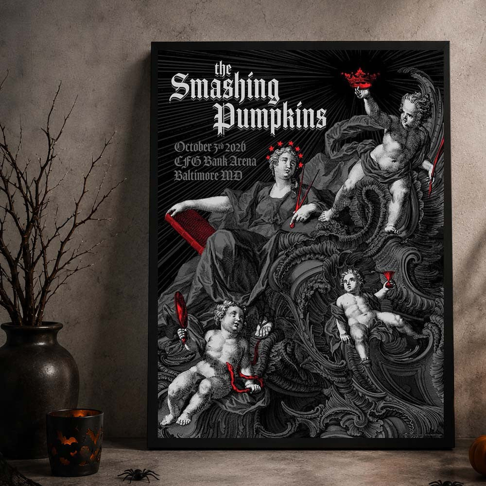 The Smashing Pumpkins Baltimore MD Event Poster The Smashing Pumpkins Concert Posters Unique Fan Gifts - Foxy23shop