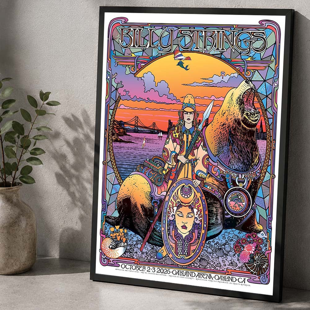 Billy Strings Oakland CA Event Poster Billy Strings Poster Presents For Fans - Foxy23shop