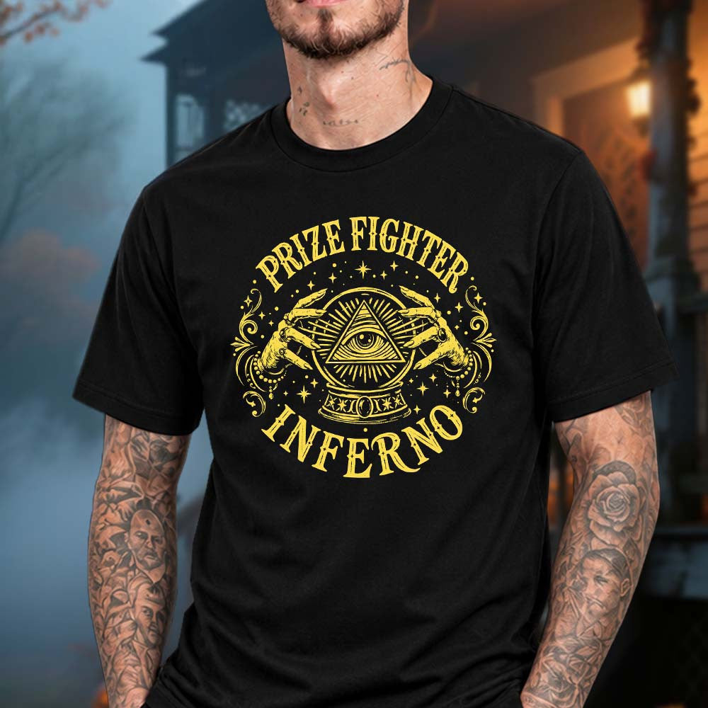 The Prize Fighter Inferno Merch Neverender Festival 2026 All Seeing Eye Crystal Ball T-Shirt Gifts For Fans - Foxy23shop