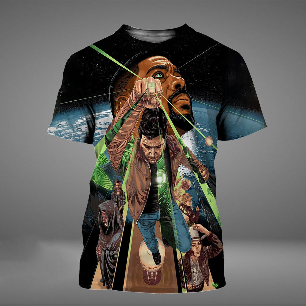 DC Studios Lanterns 2026 HBO Max All Over Max John Stewart Hal Jordan Green T-Shirt Fan Gear - Foxy23shop