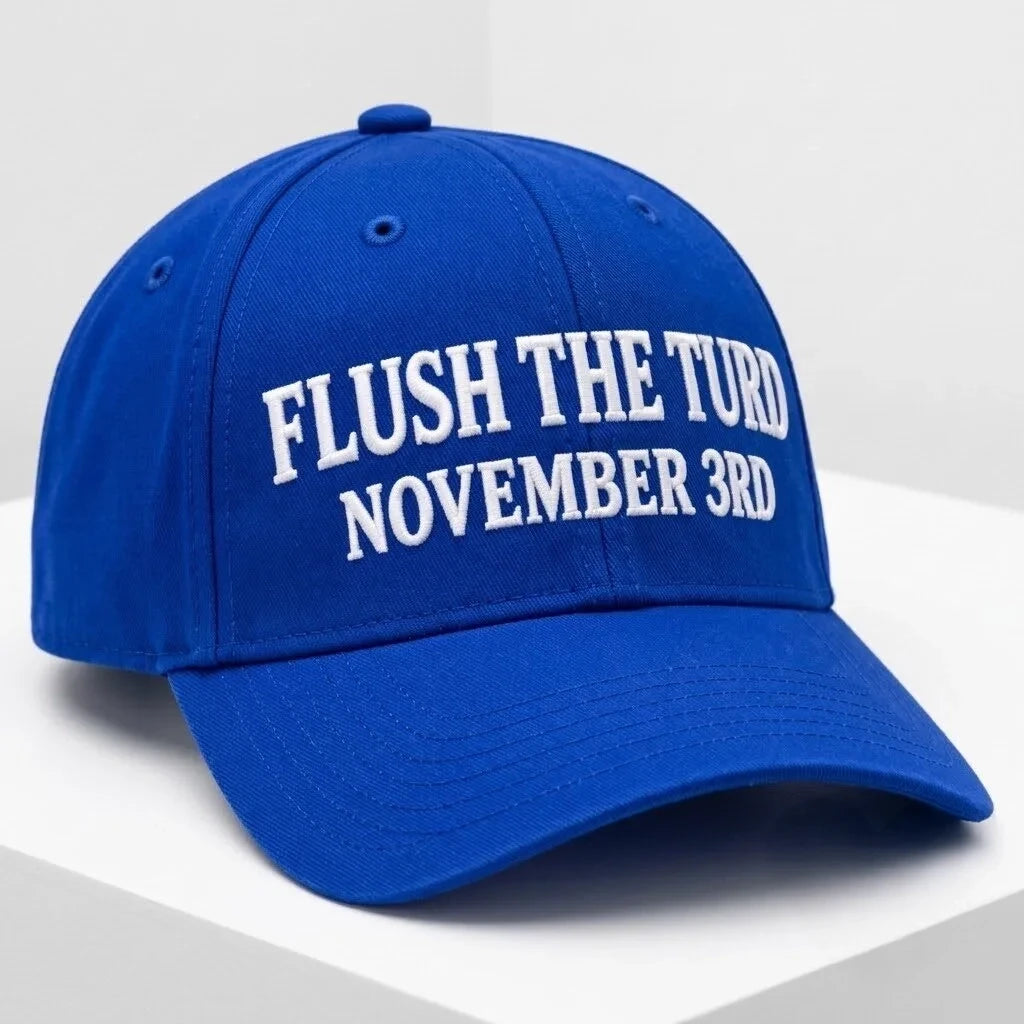Flush The Turd November Hat Anti Trump Baseball Cap Presents For Activists - Foxy23shop