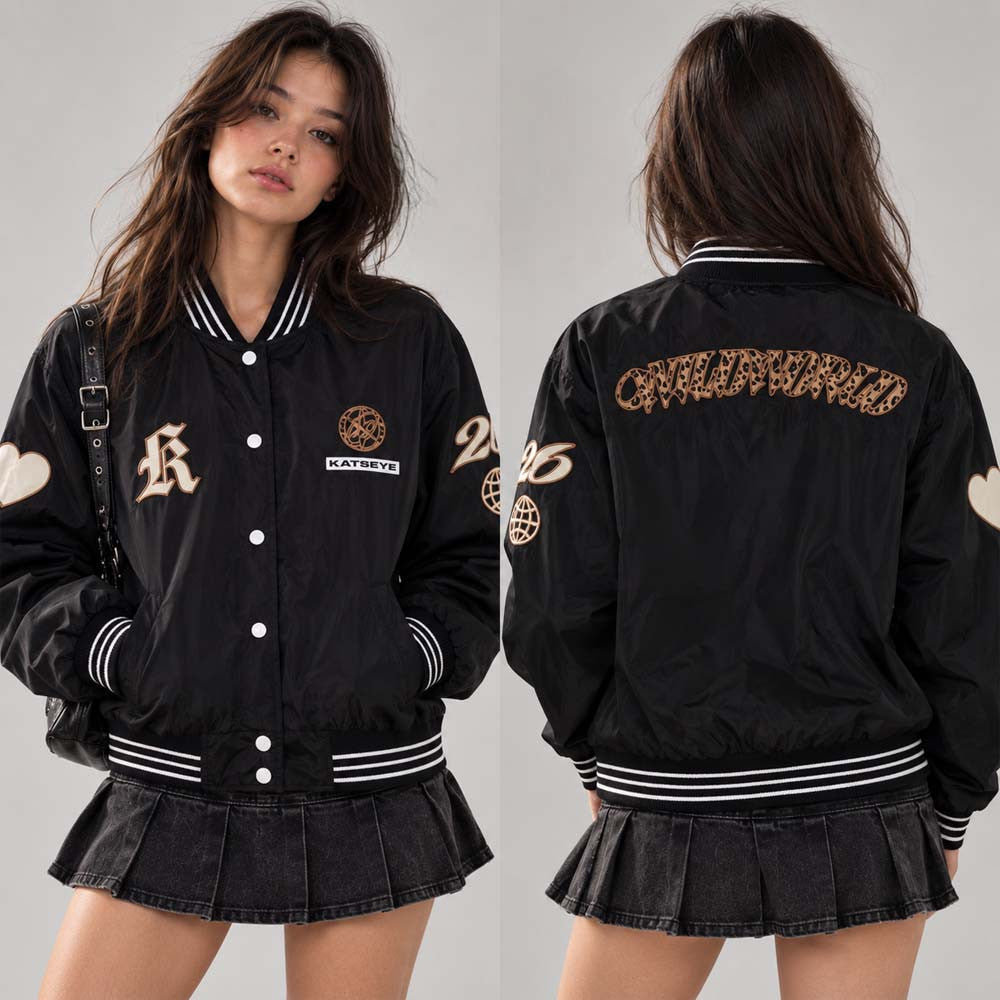 Katseye The Wildworld Tour 2026 Merch Stadium Jacket Best Presents For Katseye Lovers - Foxy23shop