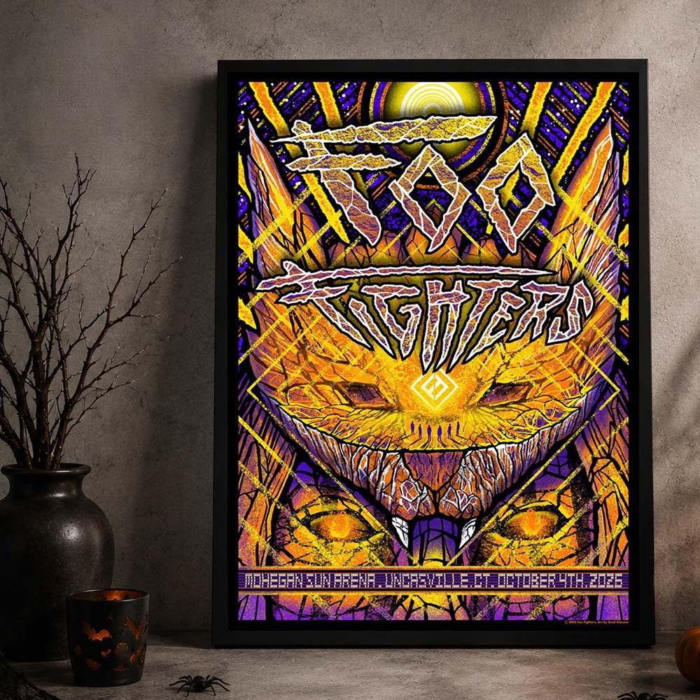 Foo Fighters Uncasville CT Event Poster Foo Fighters Poster Presents For Rock Lovers - Foxy23shop