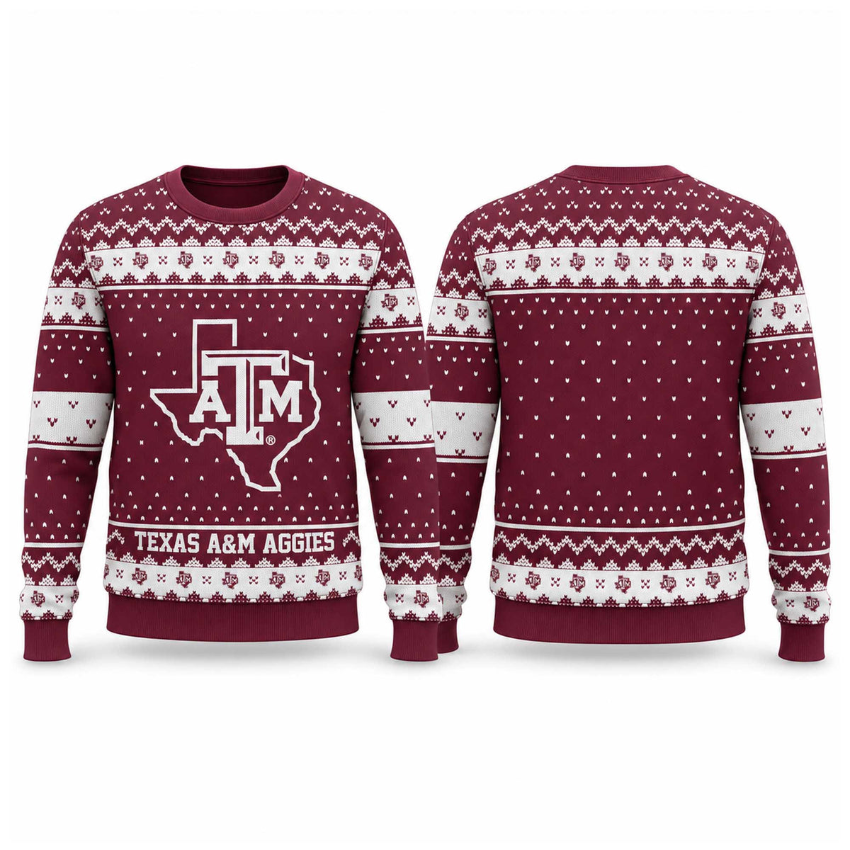 Texas A M Aggies Ugly Christmas Sweater Texas A M Aggies Merch Xmas Gift For Fans - Foxy23shop