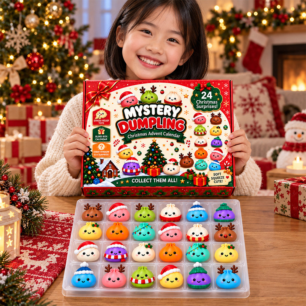 Christmas Dumpling Advent Calendar 2026 24 Days Of Cute Dumplings Gifts For Xmas - Foxy23shop