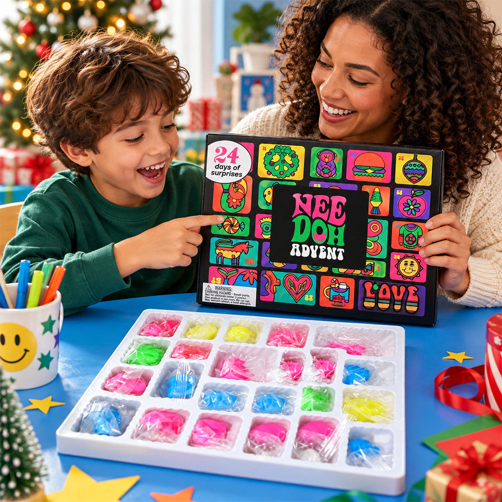 Squishy Needoh Advent Calendar 2026 Christmas Table Decor Great Gifts For Xmas - Foxy23shop