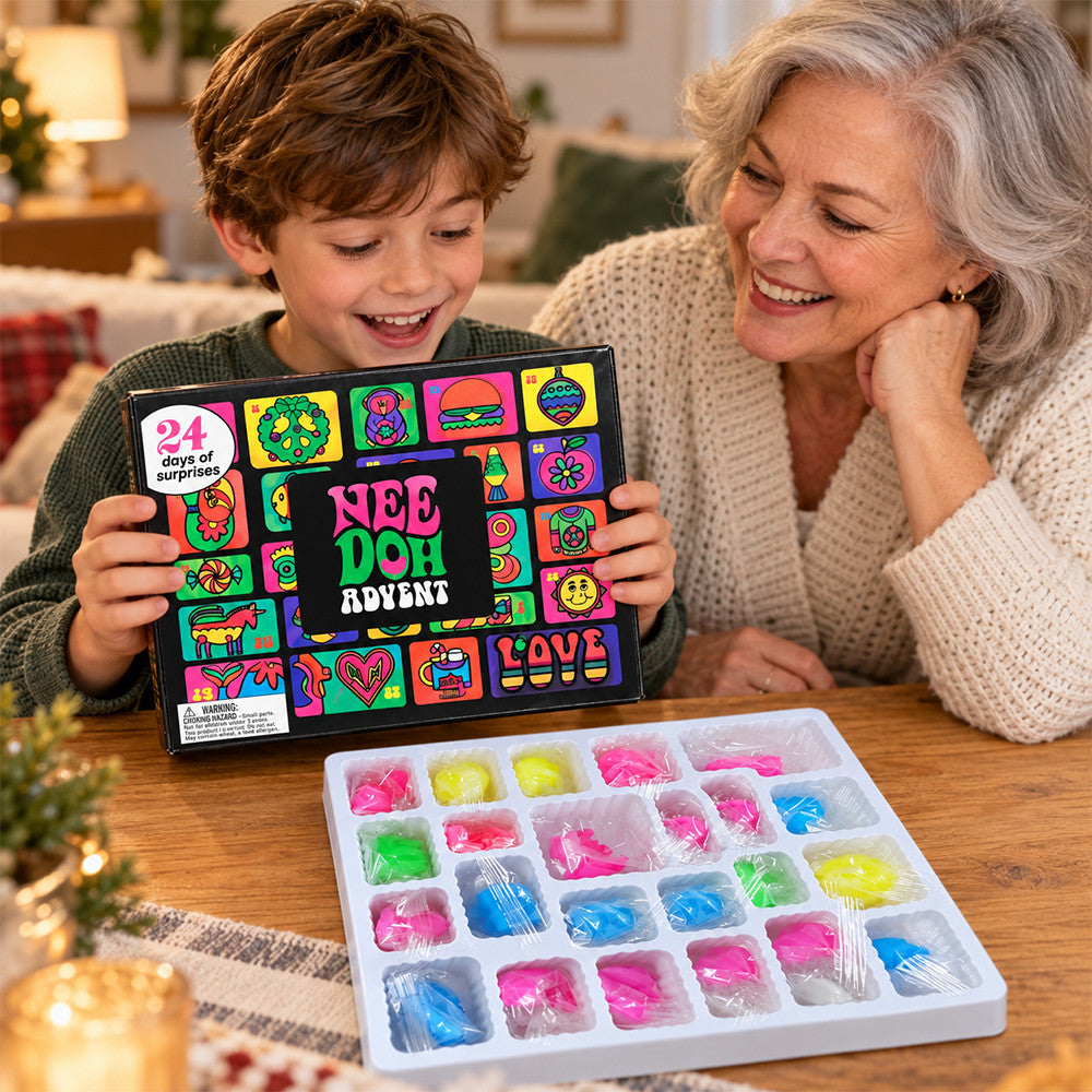 Squishy Needoh Advent Calendar Christmas Eve Countdown Gifts For Him - Foxy23shop