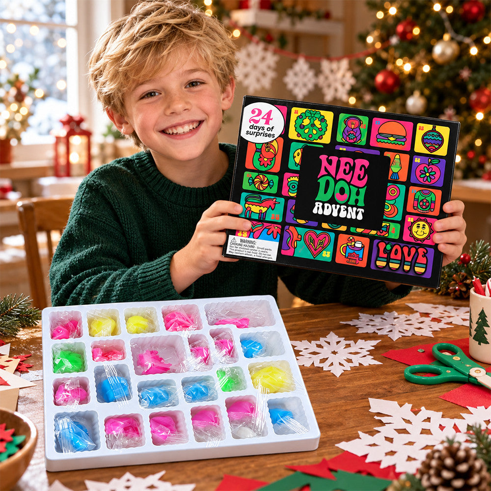 Squishy Needoh Advent Calendar Christmas Eve Countdown Gifts Idea For Xmas - Foxy23shop