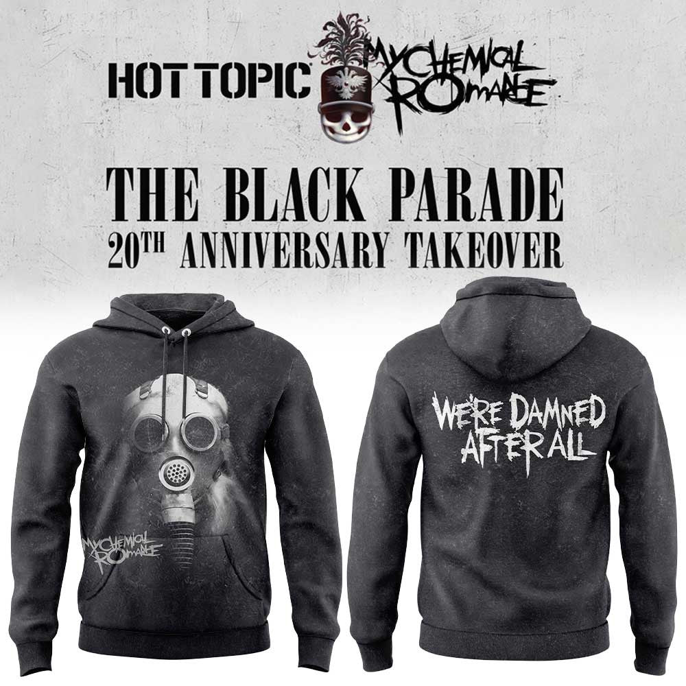 My Chemical Romance Merch Celebrate The 20th Anniversary Hoodie Rock Lover Gift Ideas - Foxy23shop